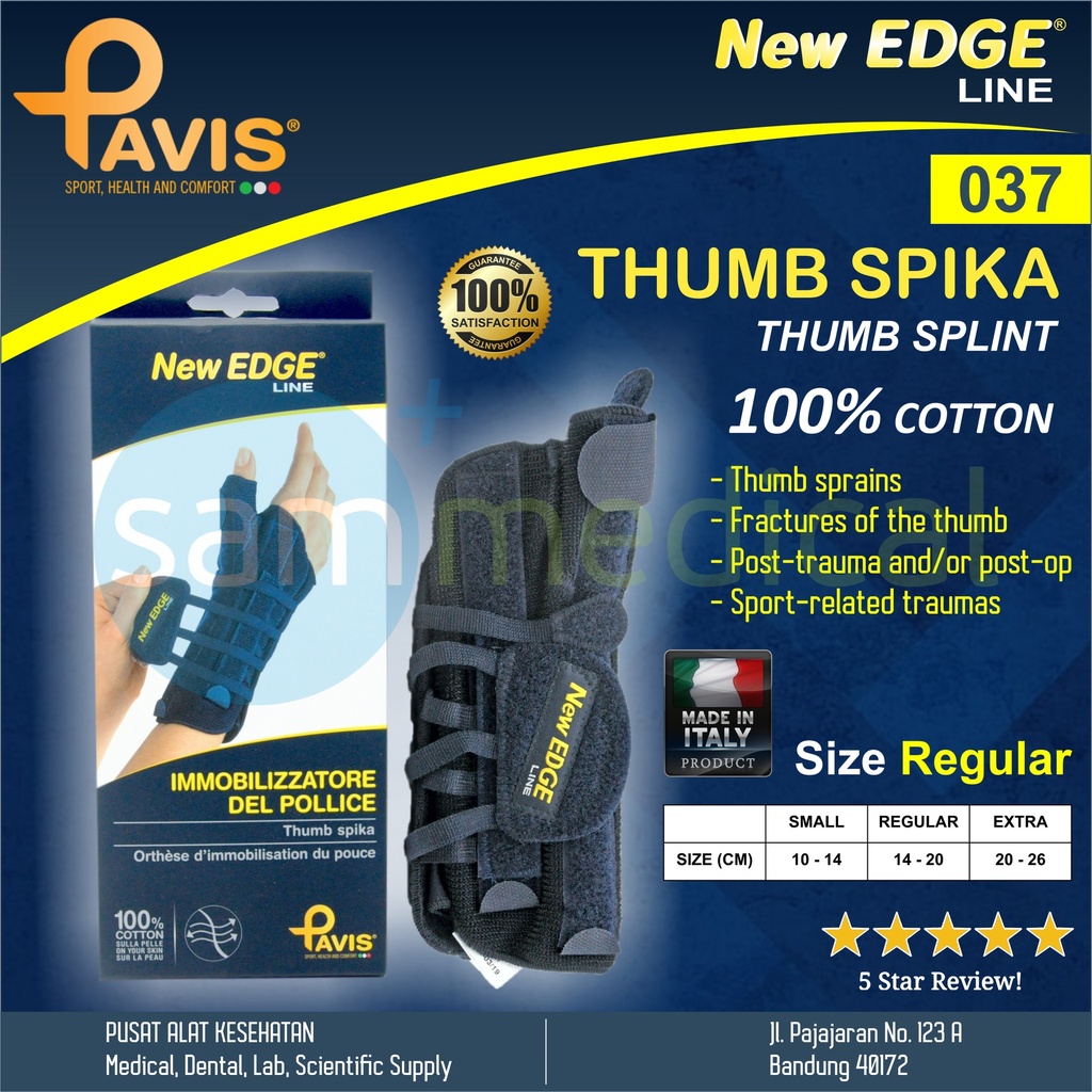 PAVIS THUMB SPLINT ( REGULAR ) LEFT 037N | sam medical